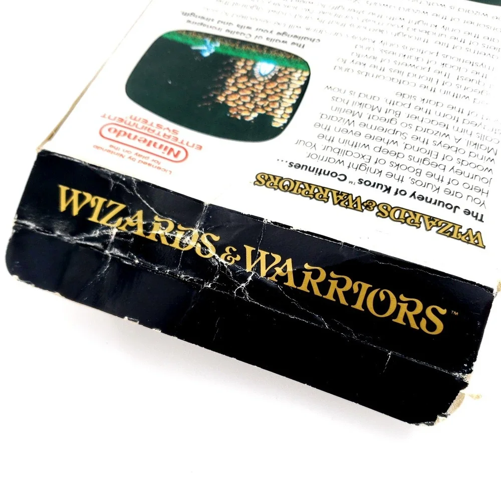 Wizards & Warriors (Nintendo NES, 1987) Authentic Complete Tested & Works